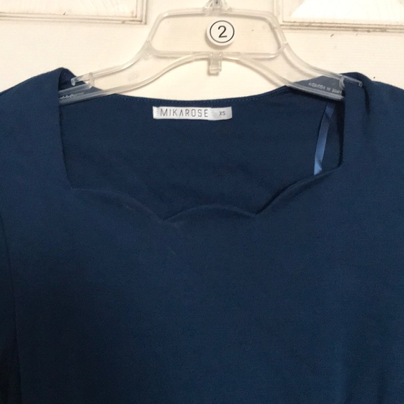 Dark Blue Knee length Dress - Picture 2 of 3